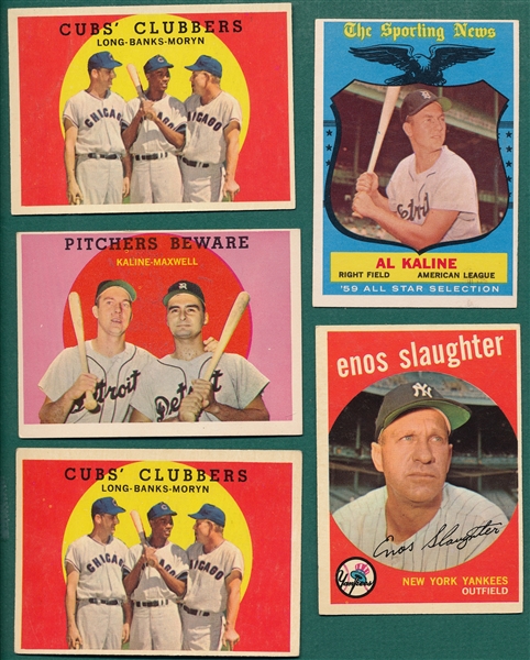 1959 Topps Lot of (210) W/ #510 Yankees Team
