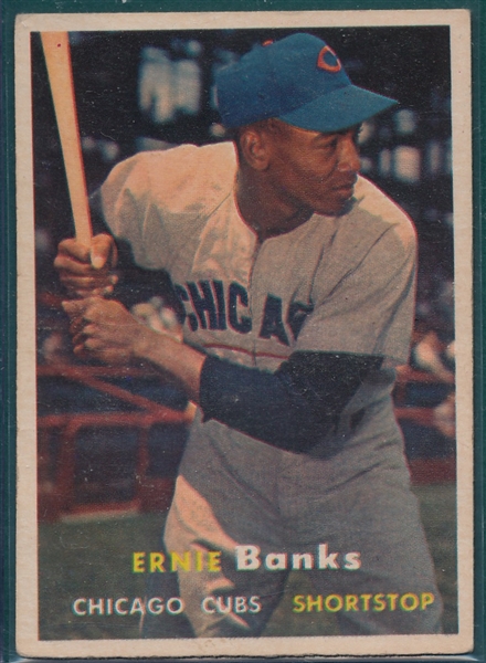 1957 Topps #55 Ernie Banks 