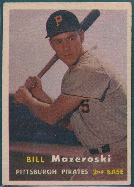 1957 Topps #24 Bill Mazeroski, Rookie 