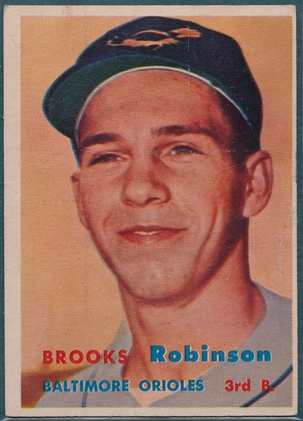 1957 Topps #328 Brooks Robinson, Rookie 