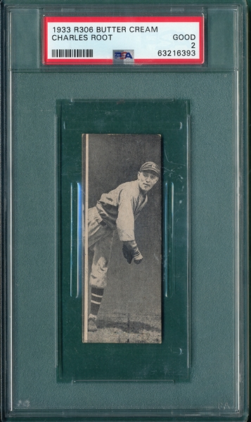 1933 R306 Charles Root Butter Cream PSA 2