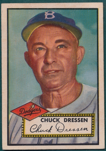 1952 Topps #377 Chuck Dressen *Hi #*