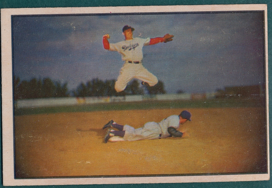 1953 Bowman Color #33 Pee Wee Reese