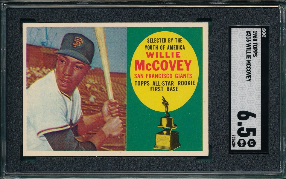 1960 Topps #316 Willie McCovey SGC 6.5 *Rookie*