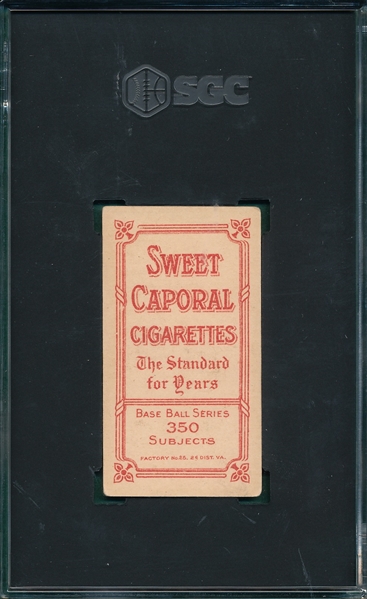 1909-1911 T206 Tinker, Hands On Knees, Sweet Caporal Cigarettes SGC 3 *Factory 25*