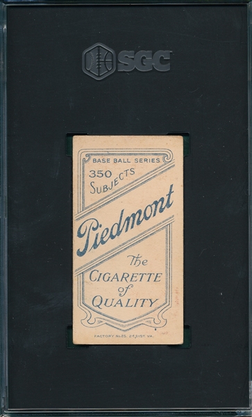 1909-1911 T206 Gray Piedmont Cigarettes SGC 4