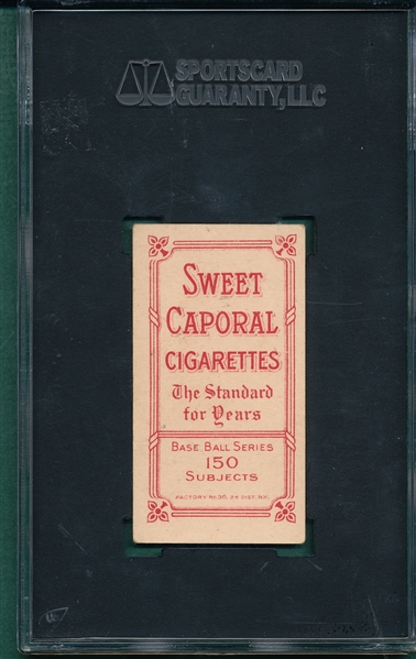1909-1911 T206 Lajoie, Portrait, Sweet Caporal Cigarettes SGC 55