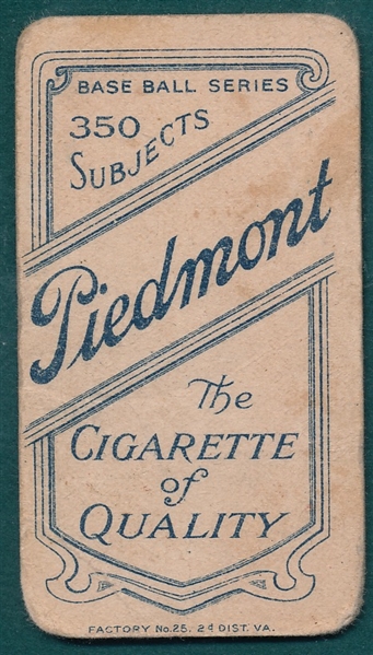 1909-1911 T206 Kelley Piedmont Cigarettes