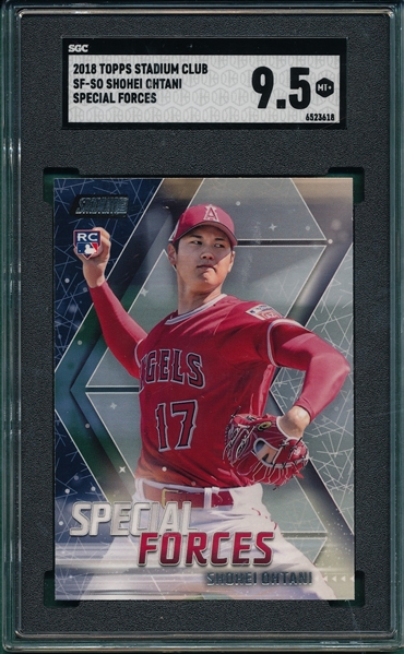 2018 Topps Stadium Club #SF-SO Shohei Ohtani, Special Forces, SGC 9.5 *MINT+* *Rookie*