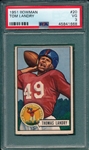 1951 Bowman Football #20 Tom Landry PSA 3 *Rookie*