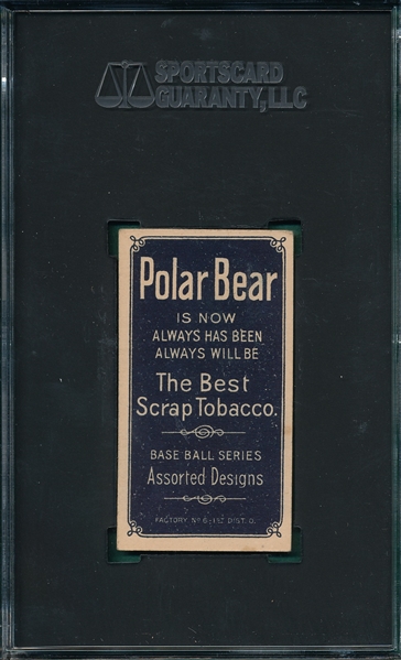 1909-1911 T206 Willis, Throwing, Polar Bear SGC 3.5