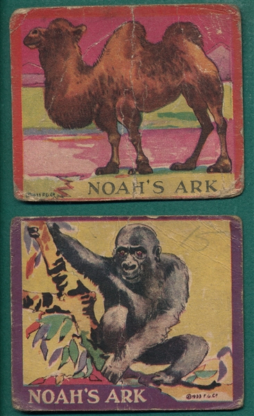 1933 Noahs Ark Flatbush Gum, Camel & Gorilla, Lot of (2)