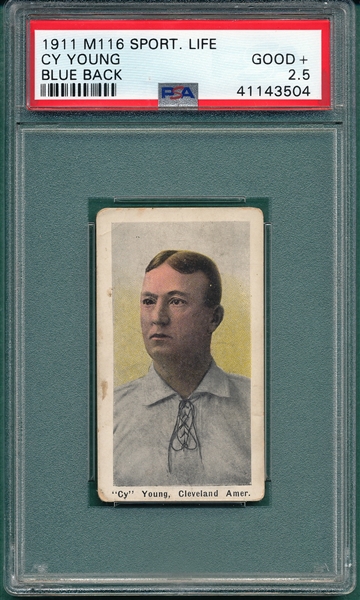 1911 M116 Cy Young Sporting Life PSA 2.5 