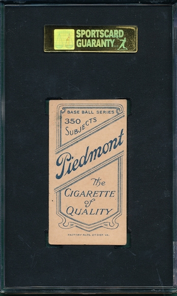 1909-1911 T206 Carey Piedmont Cigarettes SGC 60 *Southern League*
