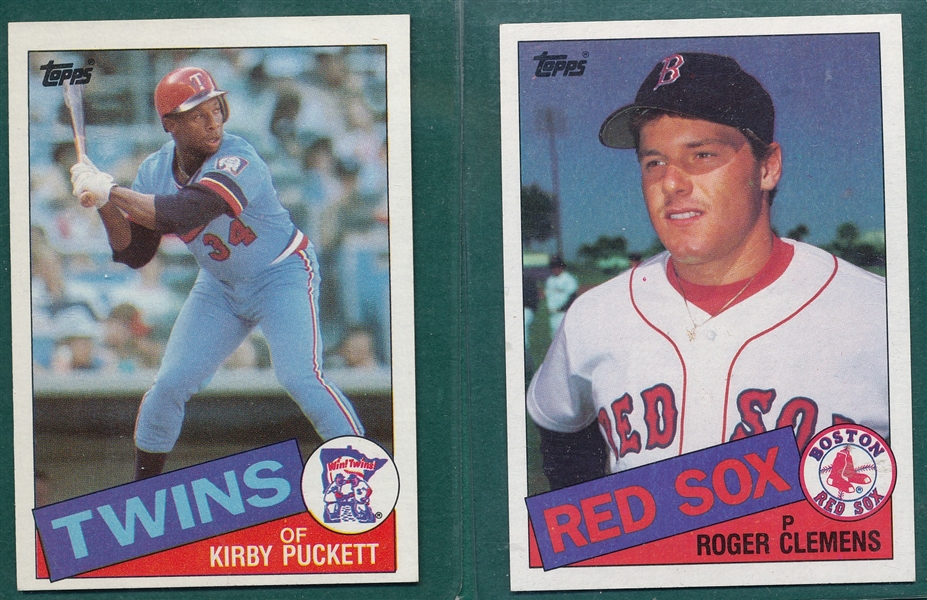 1985 Topps Baseball Complete Set, Lot of (2) W/ #401 McGwire, Rookie, PSA 9 *MINT*