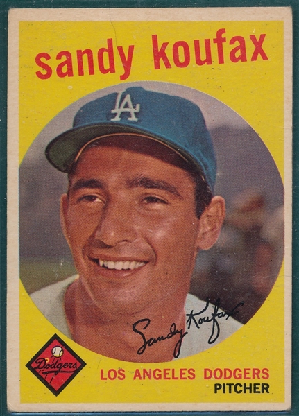 1959 Topps #163 Sandy Koufax