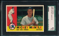1960 Topps #350 Mickey Mantle SGC 84