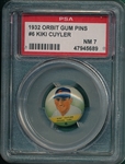 1932 Orbit Gum Pins #6 Kiki Cuyler PSA 7