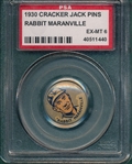 1930 Cracker Jack Pin Rabbit Maranville PSA 6