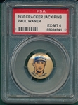 1930 Cracker Jack Pin Paul Waner PSA 6