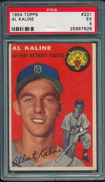 1954 Topps #201 Al Kaline PSA 5 *Rookie*