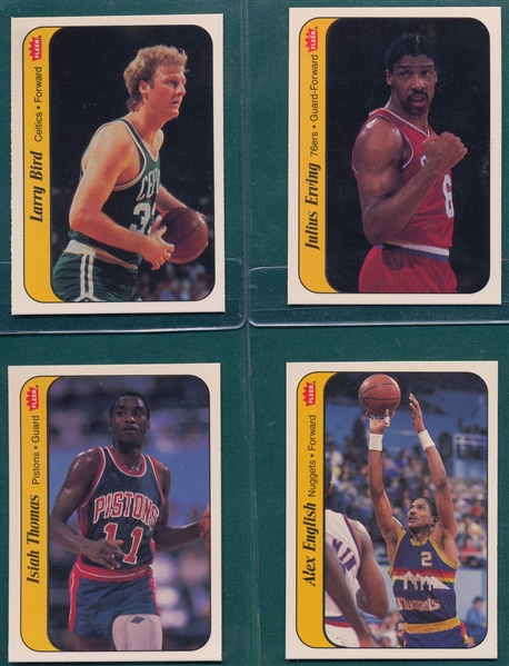 1986 Fleer Stickers Lot of (8) W/ Thomas & Ewing, Rookie