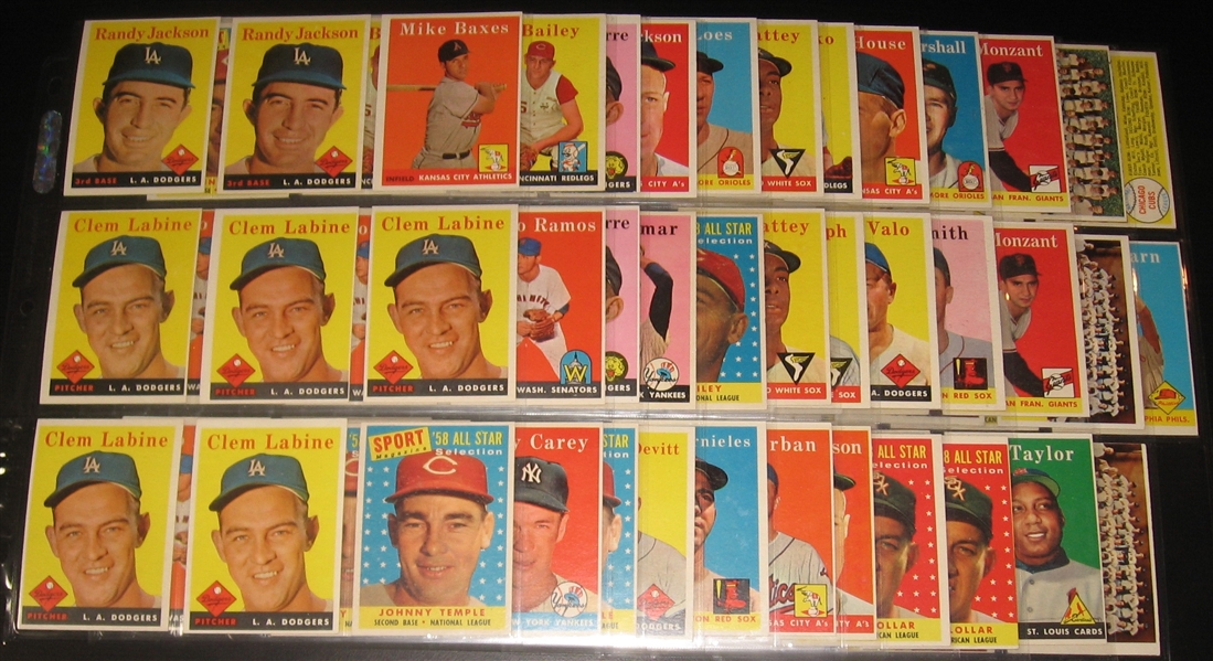 1958 Topps Lot of (204) W/ Contest Card