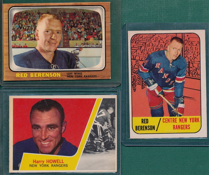 1963-67 Topps Hockey Lot of (27) W/ 1963 #48 Howell, *Crease Free*