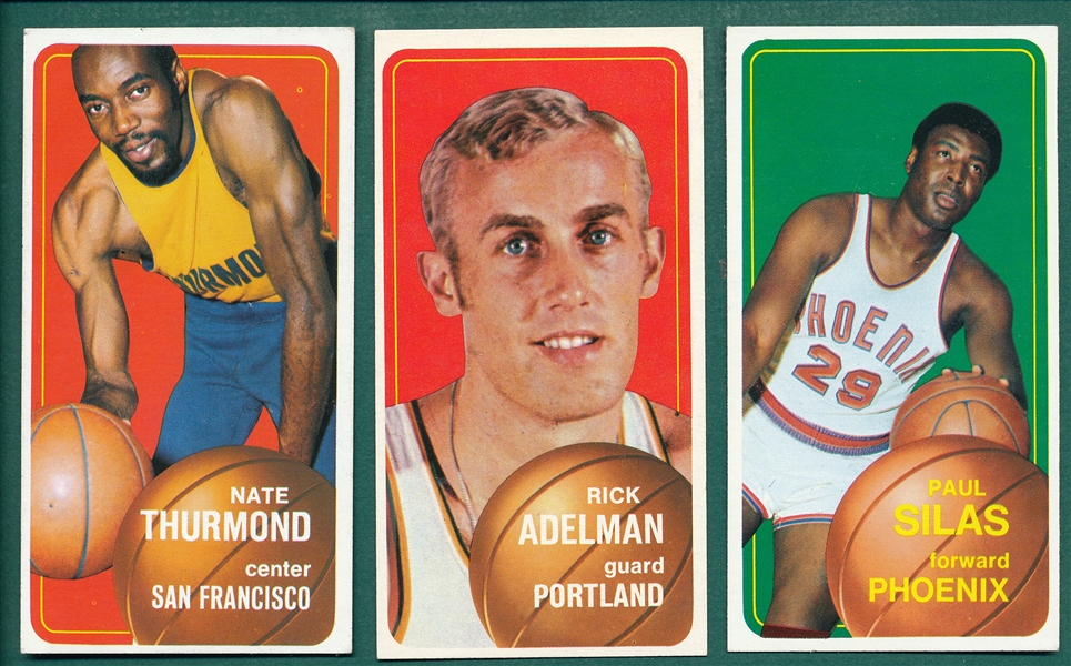1970 Topps Basketball Lot of (103) W/ #90 Nate Thurmond