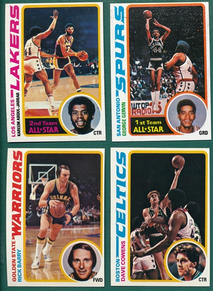 1978 Topps Basketball Lot of (138) W/ #110 Kareem Abdul-Jabbar