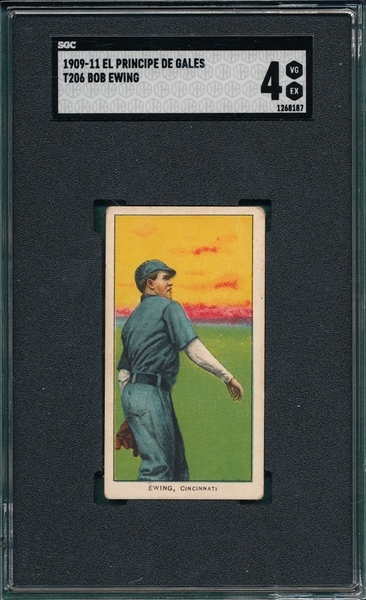 1909-1911 T206 Ewing EPDG Cigarettes SGC 4