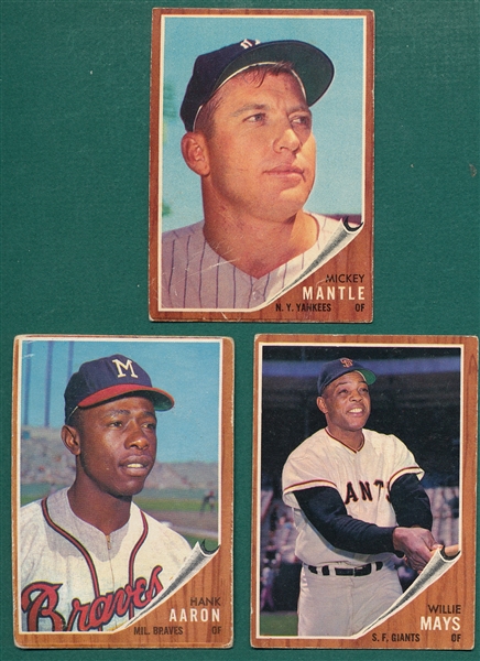 1962 Topps Baseball Complete Set (598 Cards) 