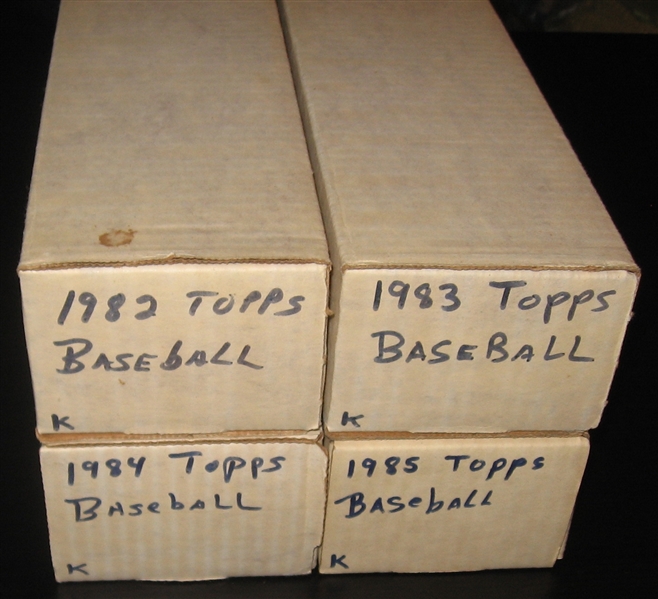 1982-85 Topps Baseball Complete Sets