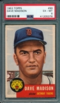 1953 Topps #99 Dave Madison PSA 6