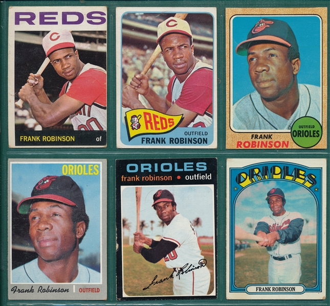 1958-72 Topps Lot of (9) Frank Robinson