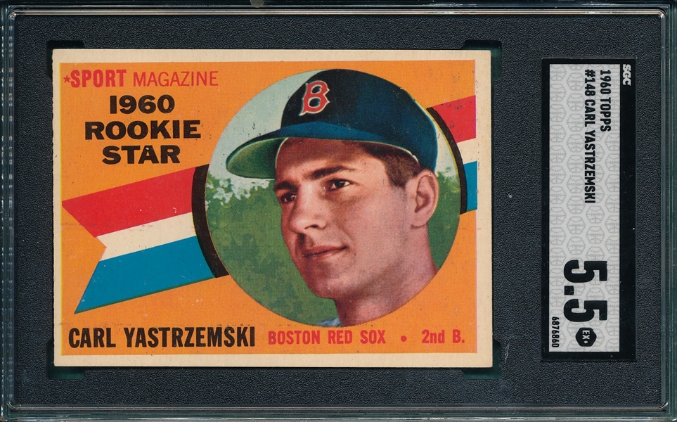 1960 Topps #148 Carl Yastrzemski SGC 5.5 *Rookie*