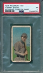 1909-1911 T206 Evers, Cubs On Shirt, Piedmont Cigarettes PSA 1 *150 Series Only*