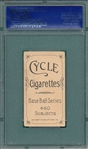 1909-1911 T206 Buck Herzog, Boston, Cycle Cigarettes PSA 4 *460 Series*