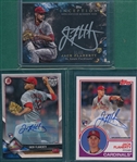 2018 Topps Inception/Update/Bowman Holiday Jack Flaherty, Rookie, Autos, Lot of (3)