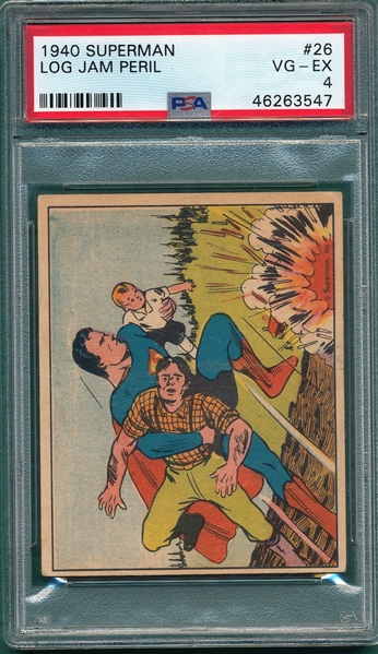 1940 Superman #26 Log Jam Peril PSA 4