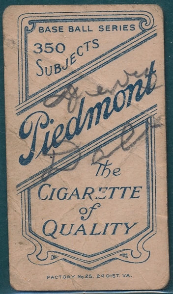 1909-1911 T206 Griffith, Batting, Piedmont Cigarettes