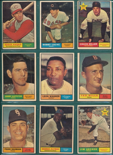 1961 Topps Lot of (18) High Numbers W/ #572 Brooks Robinson, AS