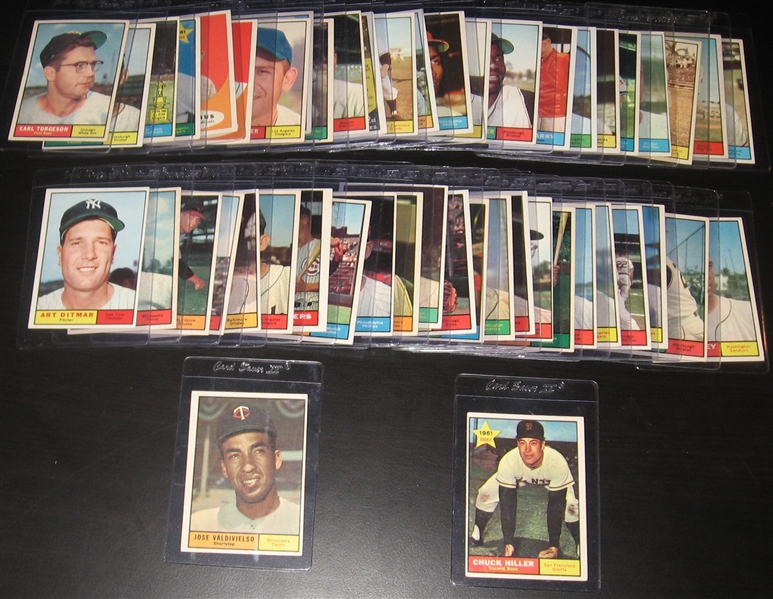 1961 Topps Lot of (52) W/ High Numbers & PSA