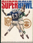 1969 Super Bowl III Program, Colts vs Jets