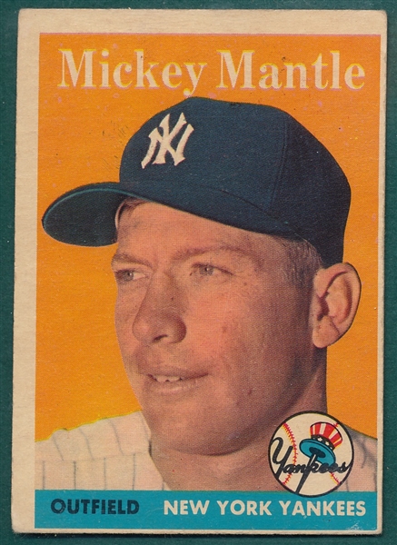 1958 Topps #150 Mickey Mantle