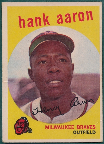1959 Topps #380 Hank Aaron