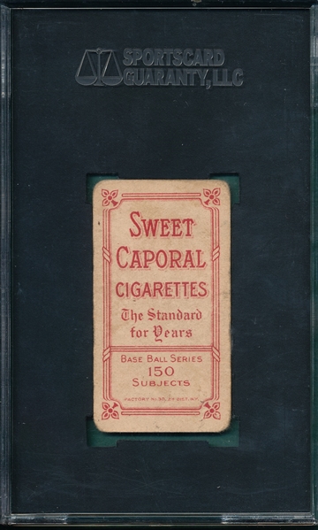 1909-1911 T206 Cy Young Sweet Caporal Cigarettes SGC 30