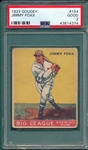 1933 Goudey #154 Jimmy Foxx PSA 2