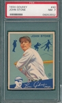 1934 Goudey #40 John Stone PSA 7