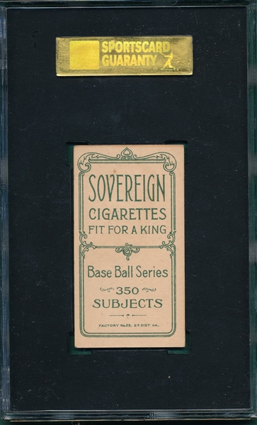 1909-1911 T206 Abbott Sovereign Cigarettes SGC 50
